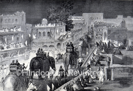 /data/Original Prints/Topography Views, City Views, Landscapes/ILLUMINATION AT PESHAWUR ON THE OCCASION OF A GRAND DURBAR HELD THERE BY THE VICEROY OF INDIA.jpg